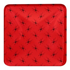 Spiders Pattern Seamless Arachnids Square Glass Fridge Magnet (4 Pack)