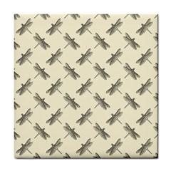 Dragonfy Insect Pattern Tile Coaster