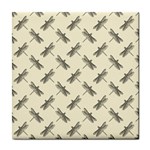 Dragonfy Insect Pattern Tile Coaster Front