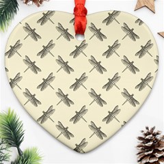 Dragonfy Insect Pattern Ornament (heart)