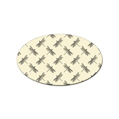 Dragonfy Insect Pattern Sticker (oval)