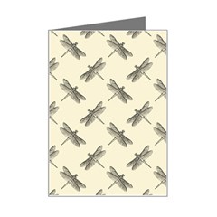 Dragonfy Insect Pattern Mini Greeting Card by Maspions