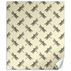 Dragonfy Insect Pattern Canvas 8  X 10 