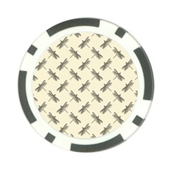 Dragonfy Insect Pattern Poker Chip Card Guard