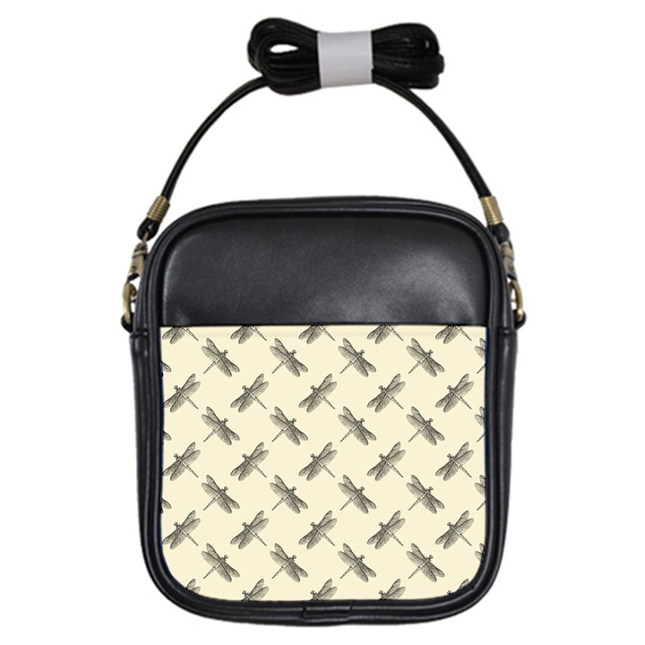 Dragonfy Insect Pattern Girls Sling Bag