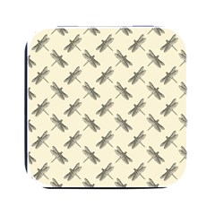 Dragonfy Insect Pattern Square Metal Box (black)