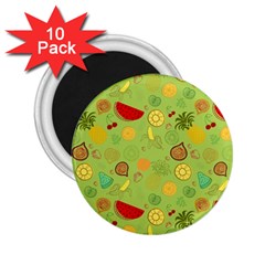 Art Fruits Pattern 2 25  Magnets (10 Pack) 