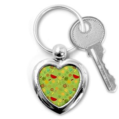 Art Fruits Pattern Key Chain (heart)