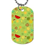 Art Fruits Pattern Dog Tag (One Side) Front