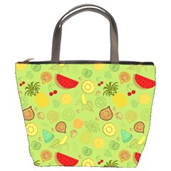 Art Fruits Pattern Bucket Bag