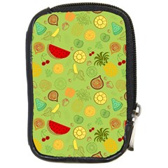 Art Fruits Pattern Compact Camera Leather Case