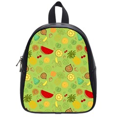 Art Fruits Pattern School Bag (small)