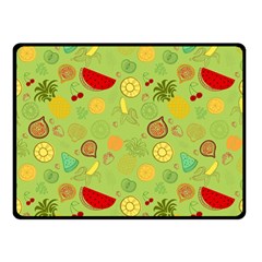 Art Fruits Pattern Two Sides Fleece Blanket (small)