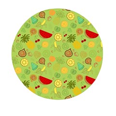 Art Fruits Pattern Mini Round Pill Box