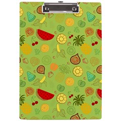 Art Fruits Pattern A4 Acrylic Clipboard