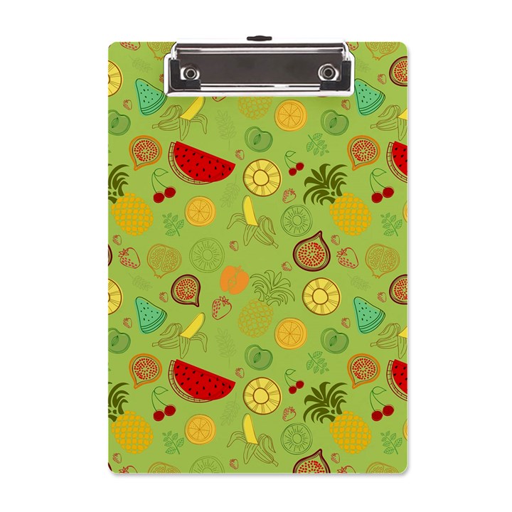 Art Fruits Pattern A5 Acrylic Clipboard