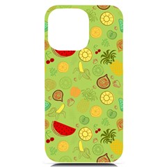 Art Fruits Pattern Iphone 14 Pro Max Black Uv Print Case