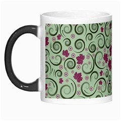 Swirls Foliage Leaves Green Morph Mug