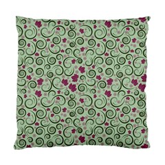 Swirls Foliage Leaves Green Standard Cushion Case (two Sides)