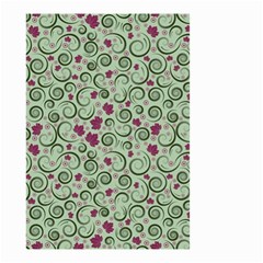 Swirls Foliage Leaves Green Small Garden Flag (two Sides)