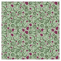 Swirls Foliage Leaves Green Lightweight Scarf 