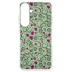 Swirls Foliage Leaves Green Samsung Galaxy S24 Ultra 6 9 Inch Tpu Uv Case by Maspions