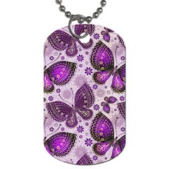 Butterflies Butterfly Insect Animal Nature Dog Tag (one Side) by Maspions