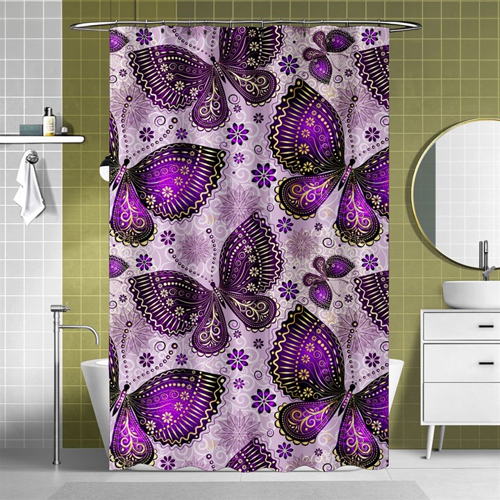 Butterflies Butterfly Insect Animal Nature Shower Curtain 48  x 72  (Small) 