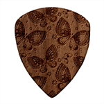 Butterflies Butterfly Insect Animal Nature Square Wood Guitar Pick Holder Case And Picks Set Pick