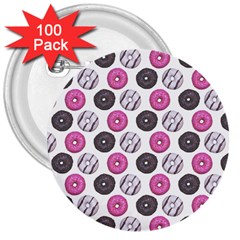 Pattern Seamless Design Decorative 3  Buttons (100 Pack) 