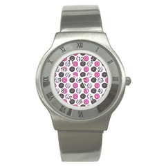 Pattern Seamless Design Decorative Stainless Steel Watch