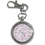 Sweet Kawaii Kitty Pattern (ai) Bk Key Chain Watches Front