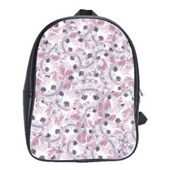 Sweet Kawaii Kitty Pattern (ai) Bk School Bag (large) by dflcprintsclothing