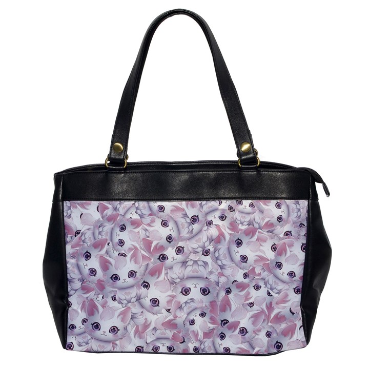 Sweet Kawaii Kitty Pattern (ai) Bk Oversize Office Handbag