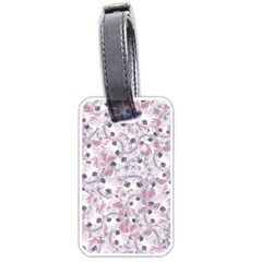 Sweet Kawaii Kitty Pattern (ai) Bk Luggage Tag (one Side) by dflcprintsclothing