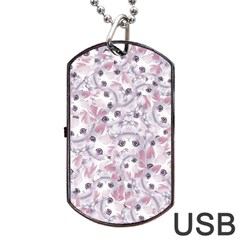 Sweet Kawaii Kitty Pattern (ai) Bk Dog Tag Usb Flash (two Sides) by dflcprintsclothing