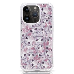 Sweet Kawaii Kitty Pattern (ai) Bk Iphone 14 Pro Tpu Uv Print Case by dflcprintsclothing