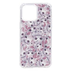 Sweet Kawaii Kitty Pattern (ai) Bk Iphone 14 Pro Max Tpu Uv Print Case by dflcprintsclothing