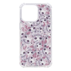 Sweet Kawaii Kitty Pattern (ai) Bk Iphone 13 Pro Tpu Uv Print Case by dflcprintsclothing