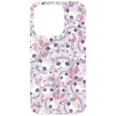 Sweet Kawaii Kitty Pattern (ai) Bk Iphone 15 Pro Black Uv Print Pc Hardshell Case by dflcprintsclothing