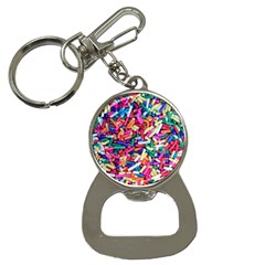 Colorful Candy Texture, Close-up Bottle Opener Key Chain by kyorashop23