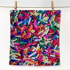 Colorful Candy Texture, Close-up Face Towel by kyorashop23