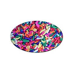 Colorful Candy Texture, Close-up Sticker (oval) by kyorashop23