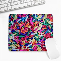 Colorful Candy Texture, Close-up Large Mousepad by kyorashop23