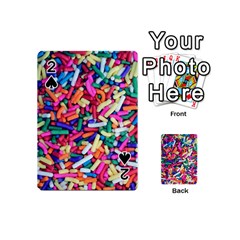 Colorful Candy Texture, Close-up Playing Cards 54 Designs (mini)