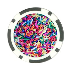 Colorful Candy Texture, Close-up Poker Chip Card Guard by kyorashop23