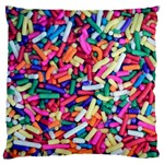 Colorful Candy Texture, Close-up Large Cushion Case (Two Sides) Front