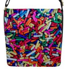 Colorful Candy Texture, Close-up Flap Closure Messenger Bag (s) by kyorashop23