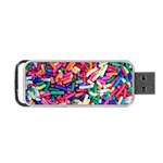 Colorful Candy Texture, Close-up Portable USB Flash (One Side) Front