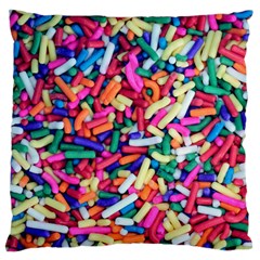 Colorful Candy Texture, Close-up Standard Premium Plush Fleece Cushion Case (one Side)